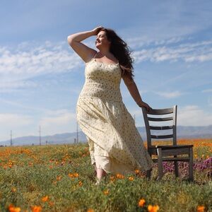 Abercrombie & Fitch     Yellow Floral Smocked Maxi Dress - Women's Summer Dress